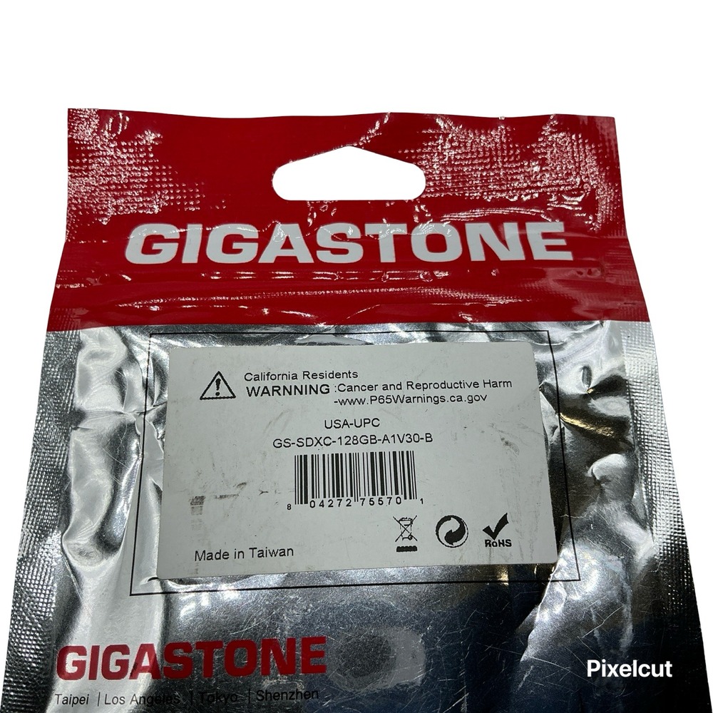 Gigastone 128GB SDXC Memory Card 4K Camera Pro UHS-I U3 V30 GS-SDXC-128GB